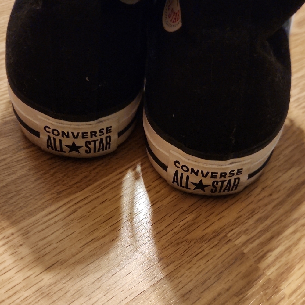 Converse Black and White High-Tops - Picture 5 of 5